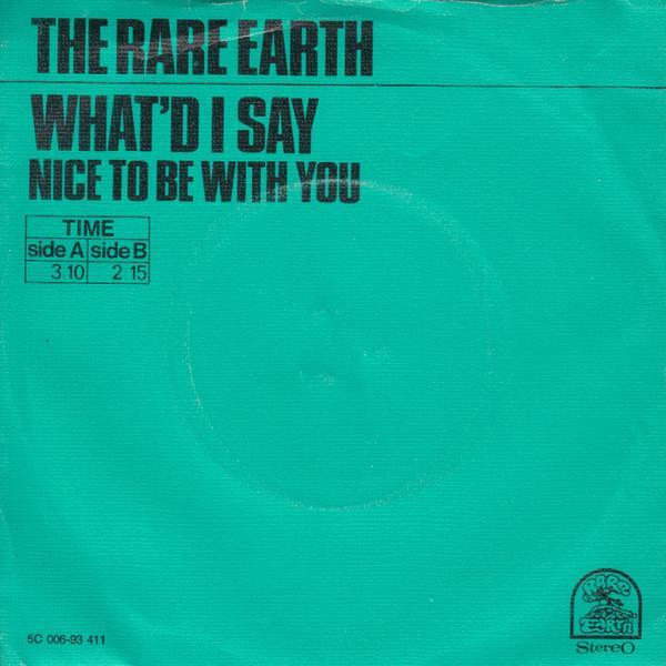 Rare Earth - What'd I Say