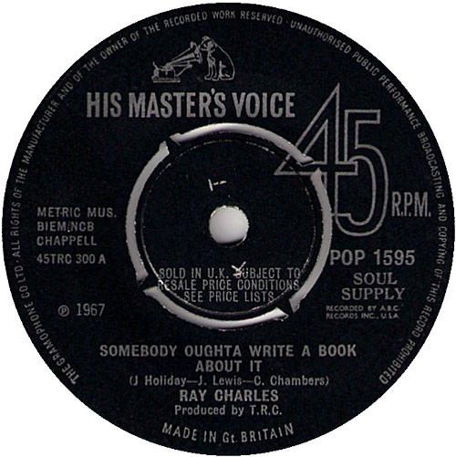 Ray Charles - Here We Go Again / Somebody Oughta Write A Book About It