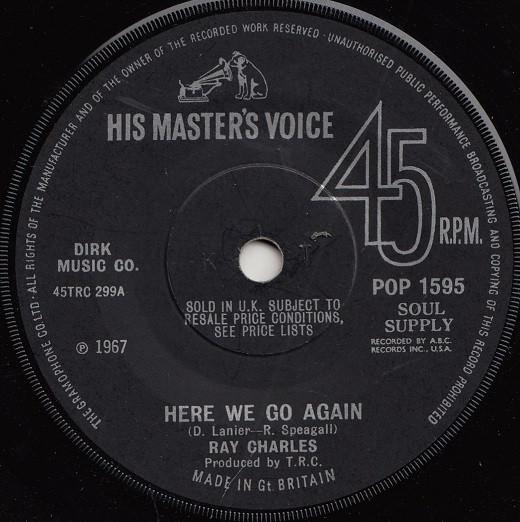 Ray Charles - Here We Go Again / Somebody Oughta Write A Book About It