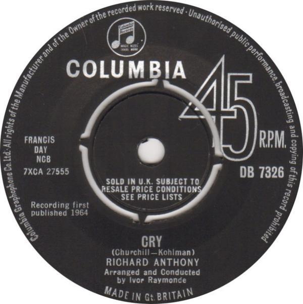 Richard Anthony  - Cry