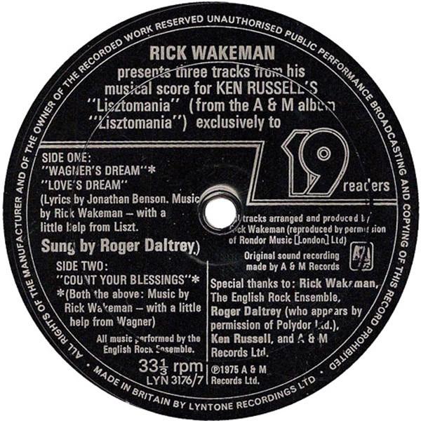 Rick Wakeman - Three Tracks From His Musical Score For Ken Russell's "Lisztomania"