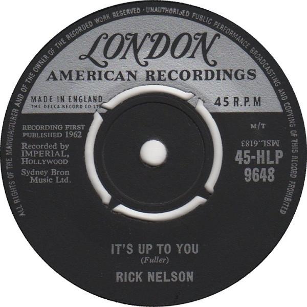Ricky Nelson (2) - It's Up To You