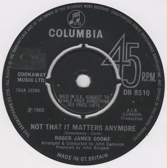 Roger Cook - Not That It Matters Anymore