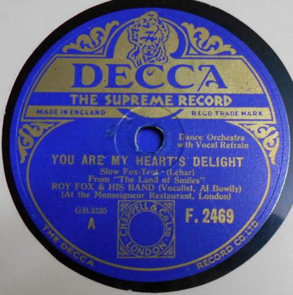 Roy Fox & His Band - You Are My Heart's Delight / Whispering