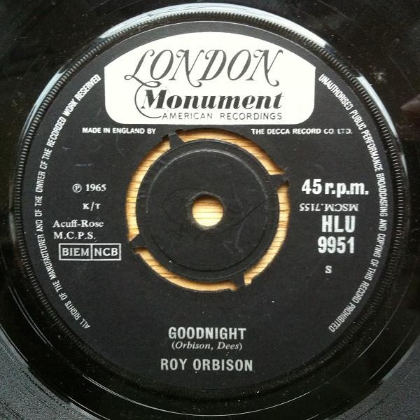 Roy Orbison - Goodnight