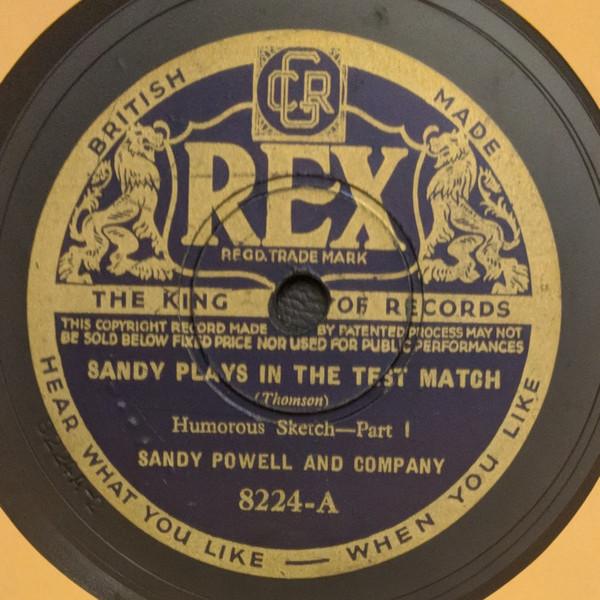Sandy Powell And Company - Sandy Plays In The Test Match