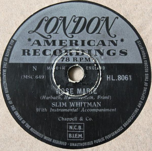 Slim Whitman - Rose Marie / We Stood At The Altar