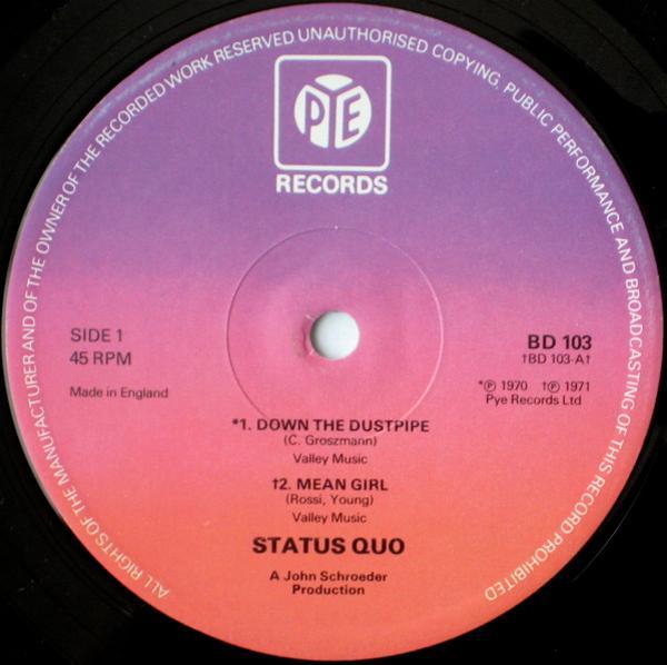 Status Quo - Down The Dustpipe