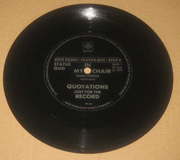 Status Quo - In My Chair (Quotations Just For The Record)