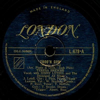 Teresa Brewer, Jimmy Lytell, The Dixeland All Stars - Choo'n Gum / Honky Tonkin'
