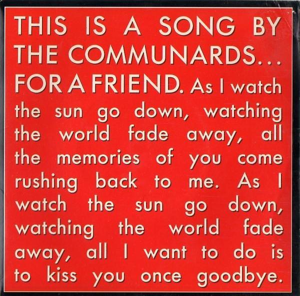 The Communards - For A Friend