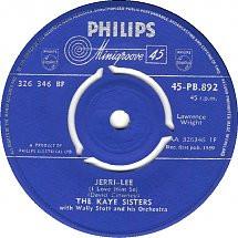 The Kaye Sisters - Jerri-Lee (I Love Him So) / Deeply Devoted