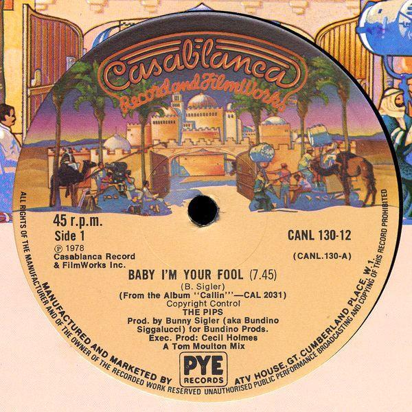 The Pips - Baby I'm Your Fool