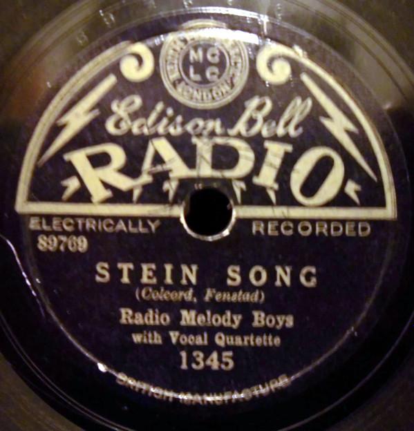 The Radio Melody Boys - Stein Song / 'Leven-Thirty Saturday Night