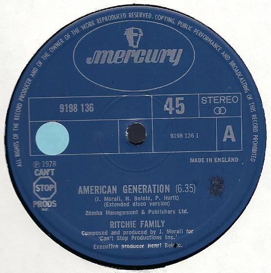 The Ritchie Family - American Generation