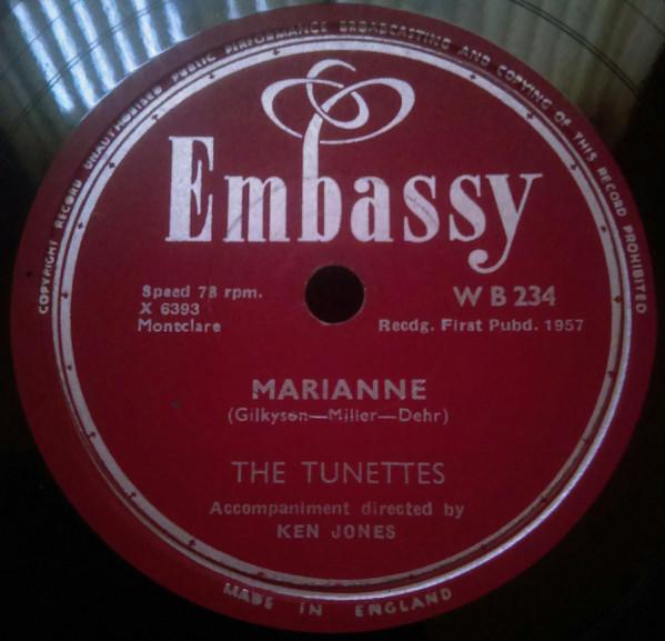 The Tunettes (2) - Marianne / Gonna Get Along Without Ya Now