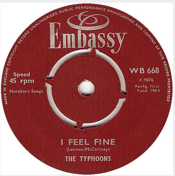 The Typhoons, Mike Redway - I Feel Fine / A Message To Martha (Kentucky Bluebird)