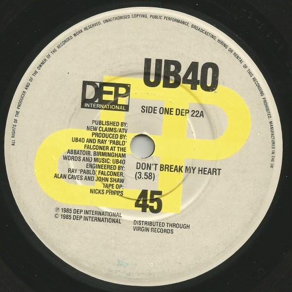 UB40 - Don't Break My Heart