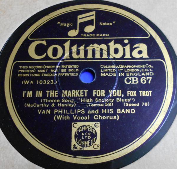 Van Phillips & His Band - I'm In The Market For You / Just Like In A Story Book